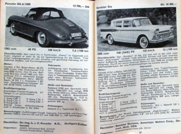 "Motorkatalog - 100 Autos" Automobile-Yearbook 1958 (6320)